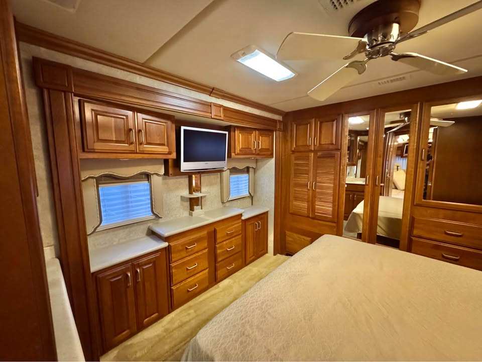 Bedroom storage and TV